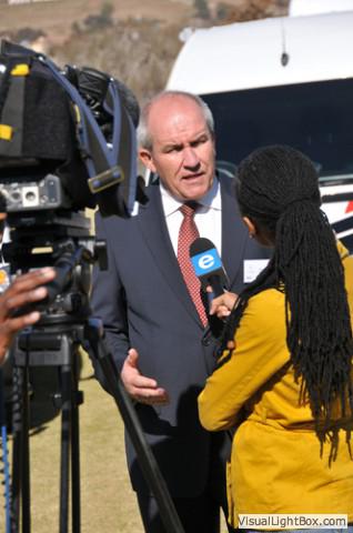 kobus van zyl addressing the media