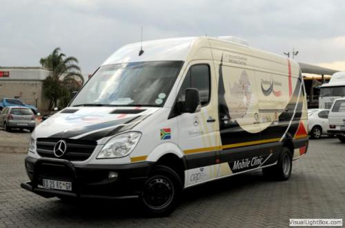 trucking wellness mobile wellness centre on display