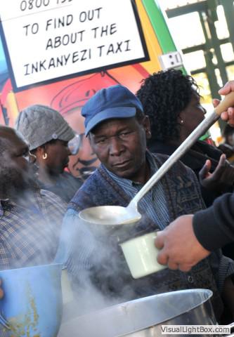 warm soup on a cold winters day